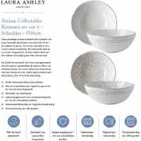 Laura Ashley Artisan Collectables Kommen set van 4 - Schaaltjes - Ø16cm