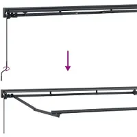vidaXL Uitschuifbare luifel Lichtgrijs en wit 4,5 × 3 m