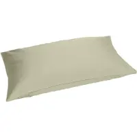 Yumeko Kussensloop Katoensatijn 40x80 Groen - Eco, Bio & Fairtrade