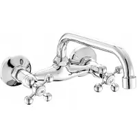 Kuchinox Retro wandmengkraan voor wastafel, model Stilo BKI 050D, chroom