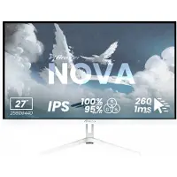 AROZZI Nova 27" Gaming Monitor - QHD IPS - 260Hz - Wit