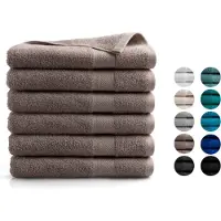 DoubleDry Xl handdoeken 70 x 140 set van 6 hotel kwaliteit 500 g/m2 6x