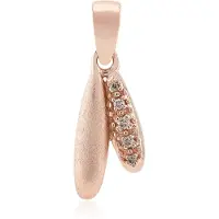 Cavill - Hanger - 925 Sterling Zilver - Roségoud Verguld - Briljant Argyle Rose de France Diamant 0,034 ct - Pavé Design - Luxe Sieraad & Cadeau