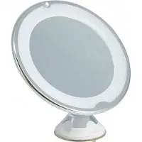 Koopman - Make-upspiegel - LED - Rond - Zilver - 20cm