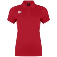 Canterbury Dames/Dames Club Dry Regular Poloshirt (Rood)