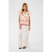 Cream Blouse 'CRJessie' ecru / bruin