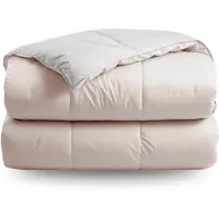 Zelesta Deluxe Duo Percale Katoen Dekbed - Zijde & Crème 160x220cm