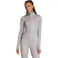 Adidas Workout Essentials Heather Jack met Lange Ritssluiting