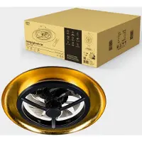 Led's Light Proventa Plafondventilator met verlichting Goud met Zwart 55W 4300lm 1800K/4000K 55cm Extra warm wit licht
