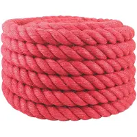 vidaXL Jute Touw Rood 100% Tossa jute