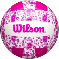 Wilson Volleybal STAMP Graffity Roze/Wit Maat 5