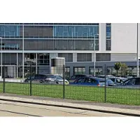 Alberts 677701 Hekpaal met spanband en toebehoren | thermisch verzinkt, antraciet geplastificeerd (RAL 7016) | lengte 1500 mm | 60 x 40 mm