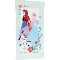 VProDeti Frozen strandlaken Anna, Elsa & Olaf 70 x 140 cm