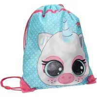 Lulupop & the cutiepies Lulupop Gymtas - 40 cm - Voor school en zwemles - Blauw