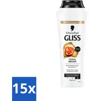 Schwarzkopf - Shampoo - Total Repair - Voor Intensief Haarherstel - 250 ml - Bulkverpakking - 15 stuks