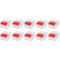 BES LED Lasklem Slim Set 10 Stuks - 2 Polig met Klemmetjes - Rood