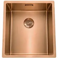 Pure.Sink Comfort PVD Rosé Koper spoelbak 34x40 cm onderbouw, vlakbouw en opbouw PCM3440-62