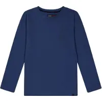 Farah Kinder/Kids Stacked Logo T-shirt met lange mouwen (Blauw)