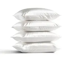 Silk Heaven 4x Zijden Kussensloop 50x70cm Wit Hotelsluiting 22 Momme - Kussensloop set - Luxe Silk Kussensloop 100% moerbei zijde - Zijde kussensloop - - 50x70cm / Hotelsluiting