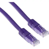 ACT CAT6A UTP, 5 meter, Cat6a, U/UTP (UTP), RJ-45, RJ-45, paars
