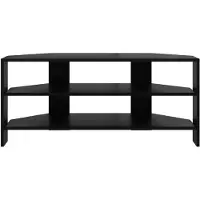 vidaXL HoekTVKabinet 100 x 40,5 x 45 cm Zwart Bewerkt hout