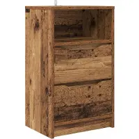 vidaXL Nachtkastje Oud Hout 40 x 30 x 467 cm Bewerkt hout
