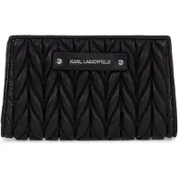Karl Lagerfeld K/weave Md Za Wallet Black-nickel Maat: OS | Clutches Outlet | Dames | Zwart