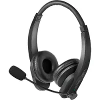 Logilink BT0060 On Ear headset Bluetooth Stereo Zwart Volumeregeling Computer