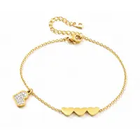 Trend Armband - Goudkleurig- verguld - dames - Vrouwen - feest sieraden - verjaardag cadeau - cadeau - vakantie