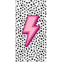 PosterMonkey Poster 80x160 cm - Bliksem - Roze - Stippen - Posters - Kamer decoratie - Wanddecoratie woonkamer - Muurdecoratie slaapkamer