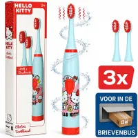 OptiSmile Hello Kitty Elektrische Tandenborstel Kind - Tandverzorging - Hello Kitty Producten - Vanaf 3 Jaar - Blauw, Rood