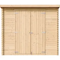 Timbela M310C1 - Houten Tuinhuis - 2,63 m² - 142x239xH200 cm - zonder vloer