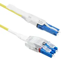 ACT 7 meter Singlemode 9/125 OS2 Polarity Twist uniboot duplex glasvezel patchkabel met CS - LC connectoren
