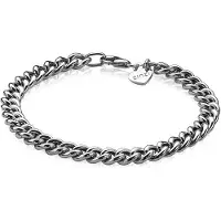 Zinzi zilveren gourmet armband 6,5mm breed 19cm ZIA1056
