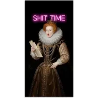 PosterMonkey Poster 75x150 cm - Portret - Humor - Neon - Posters - Kamer decoratie - Wanddecoratie woonkamer - Muurdecoratie slaapkamer