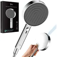 BOTC Douchekop met Hoge druk - 132 mm grote handdouche - Model: Z016 - douchekop regendouche - 7 Sproeistanden - Waterbesparende - Zilver