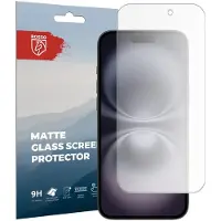 Rosso Anti-Reflectie Tempered Glass Geschikt voor Apple iPhone 16 Plus - Anti-Reflectie Screen Protector - Case Friendly - Anti-Reflecterend