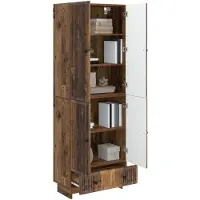 vidaXL Kast Set 2 st Oud hout Bewerkt hout
