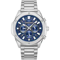 Police Analoog horloge blauw