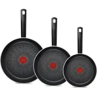 Tefal So Recycled 3-delige Pannenset - Koekenpannen Ø20/24/28 cm - Geschikt voor alle Warmtebronnen - 100% Gerecycled Aluminium