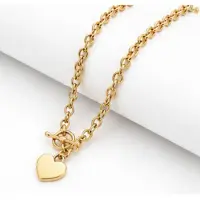 Trend Luxe ketting - verguld - Stijlvolle ketting - Goudkleurig - Roestvrijstalen -Cadeau Voor Vrouwen- cadeau -Valentijn - Liefde - Verrassing