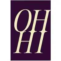 PosterMonkey Poster 120x180 cm - Oh hi - Paars - Minimalistisch - Posters - Kamer decoratie - Wanddecoratie woonkamer - Muurdecoratie slaapkamer XXL