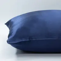 Silk Heaven Zijden kussensloop 50x70cm Blauw Hotelsluiting 19 Momme - Kussensloop set - Luxe Silk Kussensloop 100% moerbei zijde - Zijde kussensloop - - 50x70cm / Hotelsluiting
