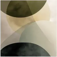 PosterMonkey Poster 50x50 cm - Vlakken - Abstract - Beige - Cirkels - Posters - Kamer decoratie - Wanddecoratie woonkamer - Muurdecoratie slaapkamer
