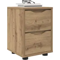 vidaXL Nachttafels 2 st Artisan Eiken 30.5 x 30 x 43 cm Bewerkt hout