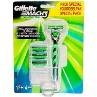 Gillette Mach3 sensitive 4 mesjes met houder - Bijna Uitverkocht