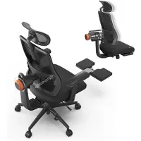 NEWTRAL Ergonomische Bureaustoel Adaptieve Lendensteun - 4D-verstelbare Armleuningen- 96°-136° Kantelfunctie - Hoofdsteun- Verstelling van de zitdiepte