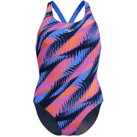 Speedo - Women's Allover Digital Powerback - Badpak 36, blauw