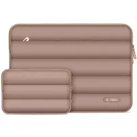 Tech-Protect Puffy MacBook 13 / 14 Inch Sleeve Walnut