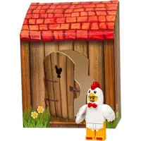 LEGO 5004468 minifiguur pasen - Kippenpak figuur 5 cm in kartonnen doos limited edition
